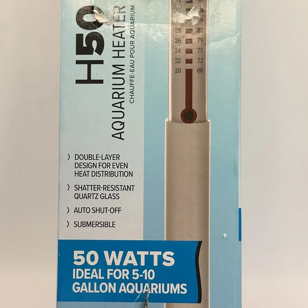 NIB TOPFIN™️ H50 50 WATT AQUARIUM HEATER
